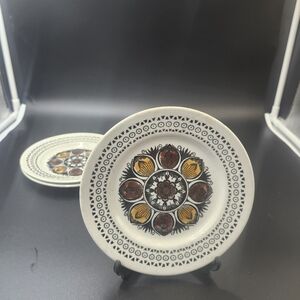 Kathie Winkle Broadhurst Ironstone October small plate set (3)